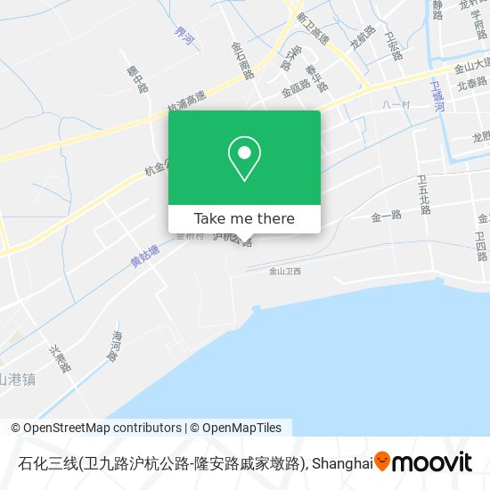 石化三线(卫九路沪杭公路-隆安路戚家墩路) map