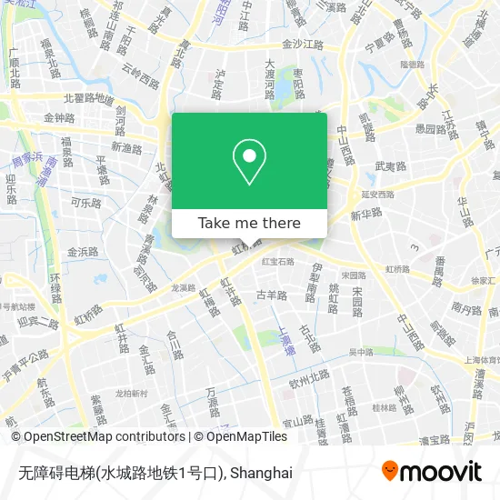 无障碍电梯(水城路地铁1号口) map