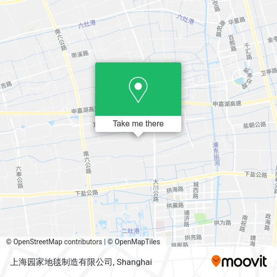 上海园家地毯制造有限公司 map