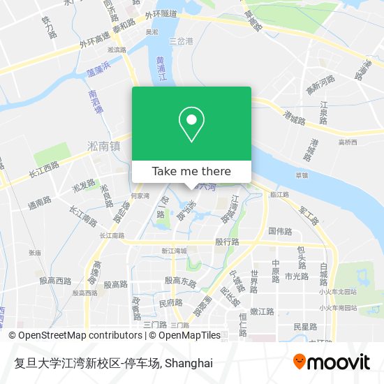 复旦大学江湾新校区-停车场 map