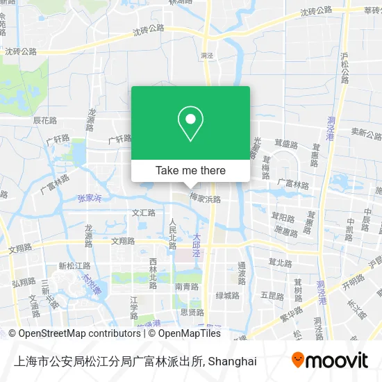 上海市公安局松江分局广富林派出所 map