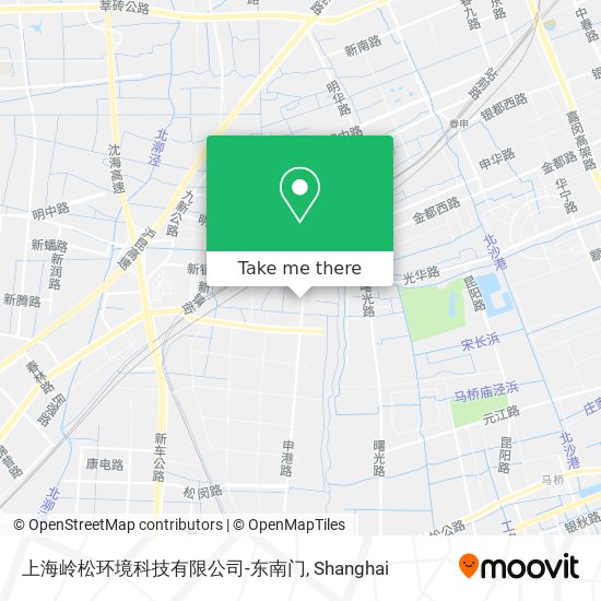 上海岭松环境科技有限公司-东南门 map