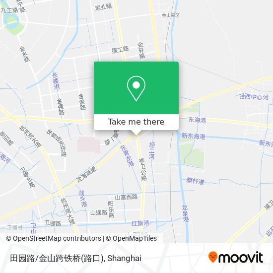 田园路/金山跨铁桥(路口) map