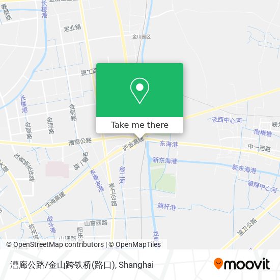 漕廊公路/金山跨铁桥(路口) map