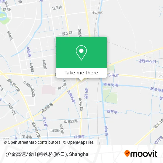 沪金高速/金山跨铁桥(路口) map