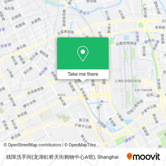 残障洗手间(龙湖虹桥天街购物中心A馆) map