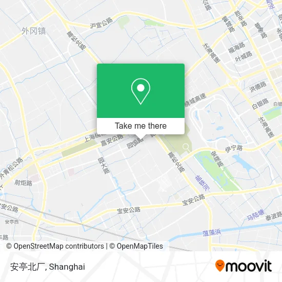 安亭北厂 map