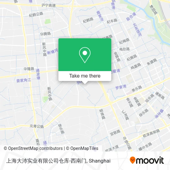 上海大沛实业有限公司仓库-西南门 map
