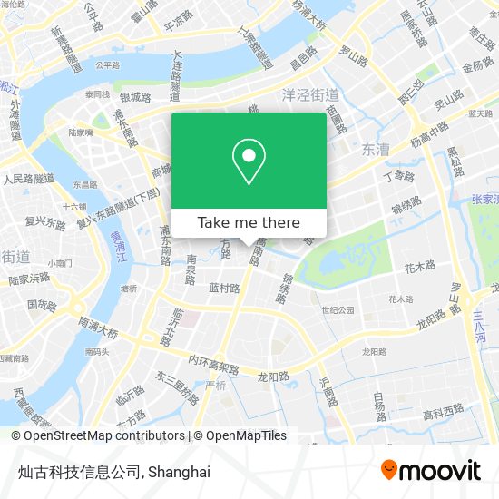 灿古科技信息公司 map