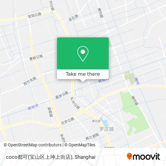 coco都可(宝山区上坤上街店) map