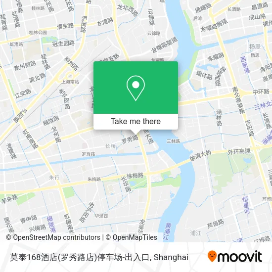 莫泰168酒店(罗秀路店)停车场-出入口 map
