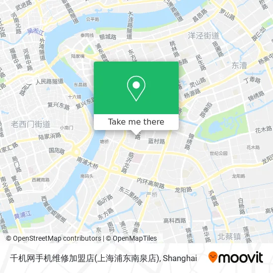 千机网手机维修加盟店(上海浦东南泉店) map