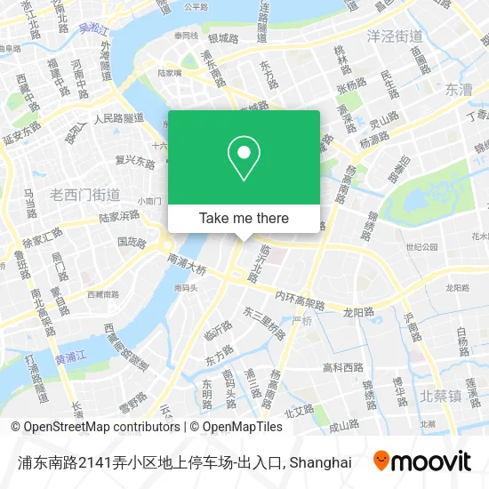 浦东南路2141弄小区地上停车场-出入口 map