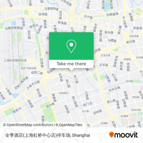 全季酒店(上海虹桥中心店)停车场 map