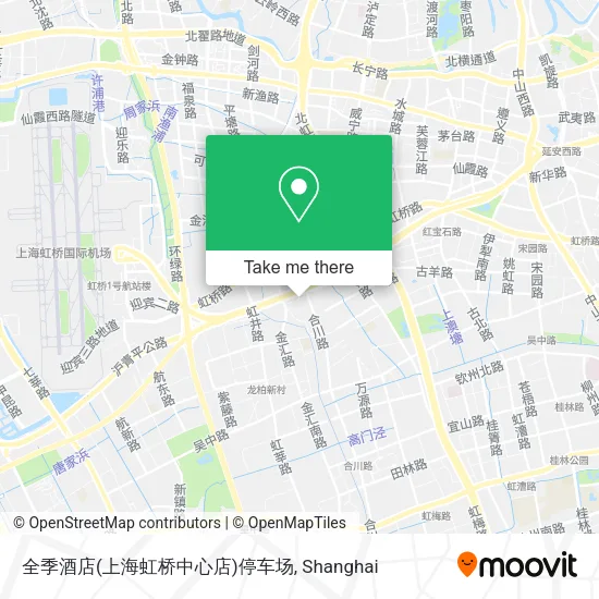 全季酒店(上海虹桥中心店)停车场 map
