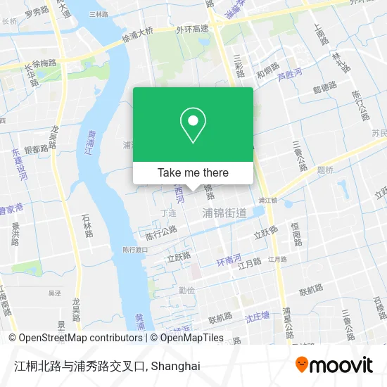 江桐北路与浦秀路交叉口 map