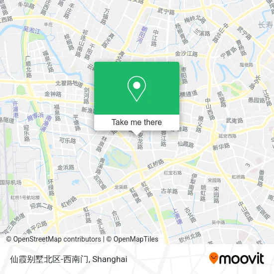 仙霞别墅北区-西南门 map