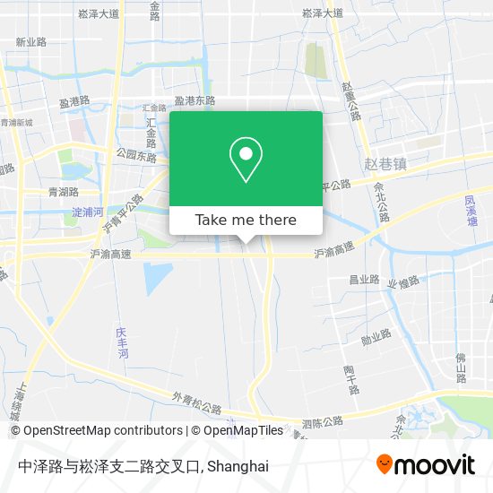 中泽路与崧泽支二路交叉口 map