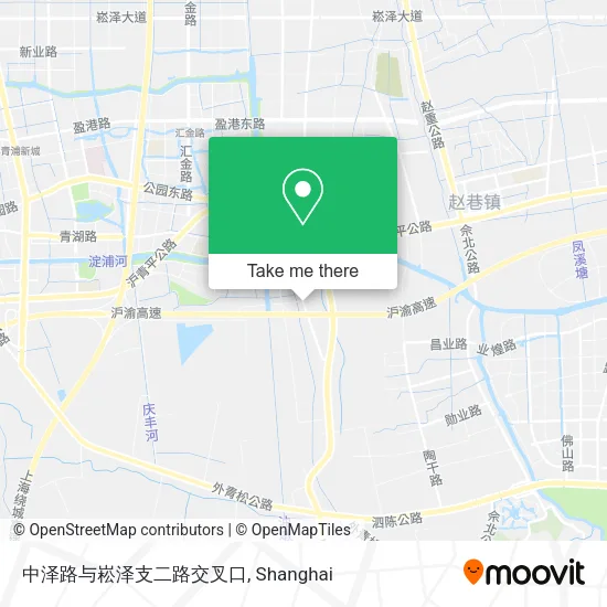 中泽路与崧泽支二路交叉口 map