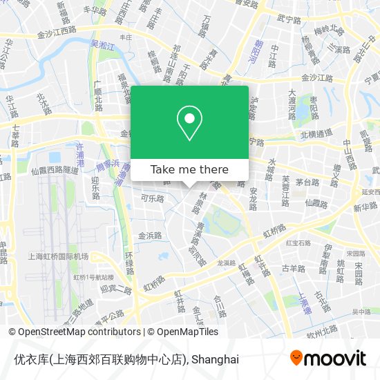 优衣库(上海西郊百联购物中心店) map