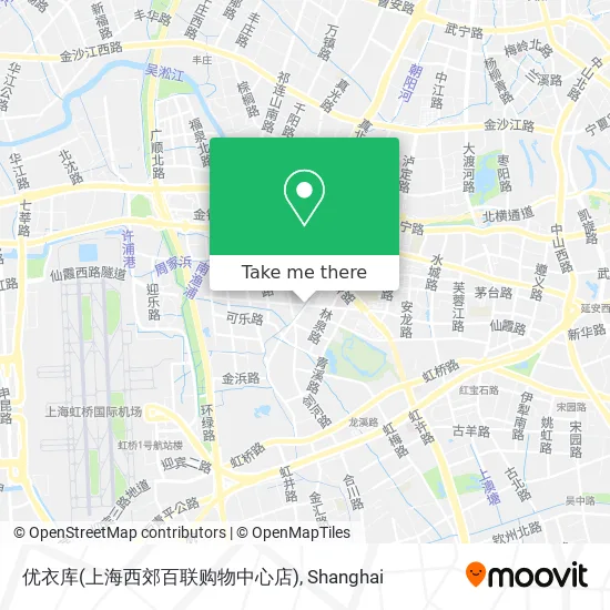 优衣库(上海西郊百联购物中心店) map