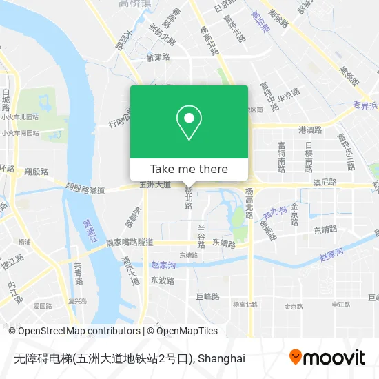 无障碍电梯(五洲大道地铁站2号口) map