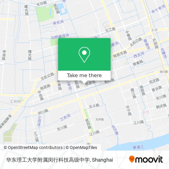 华东理工大学附属闵行科技高级中学 map