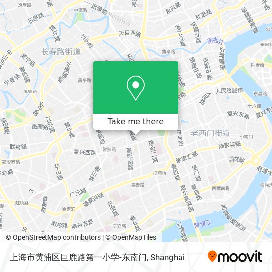 上海市黄浦区巨鹿路第一小学-东南门 map