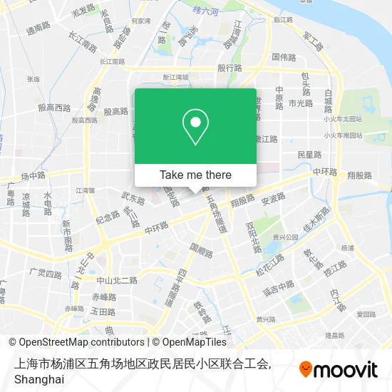 上海市杨浦区五角场地区政民居民小区联合工会 map
