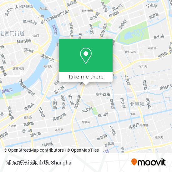 浦东纸张纸浆市场 map