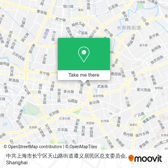 中共上海市长宁区天山路街道遵义居民区总支委员会 map