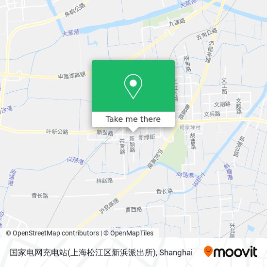 国家电网充电站(上海松江区新浜派出所) map