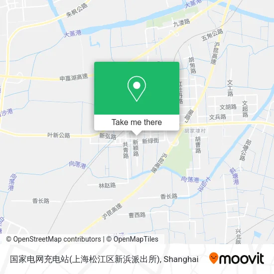 国家电网充电站(上海松江区新浜派出所) map