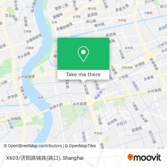 X603/济阳路辅路(路口) map