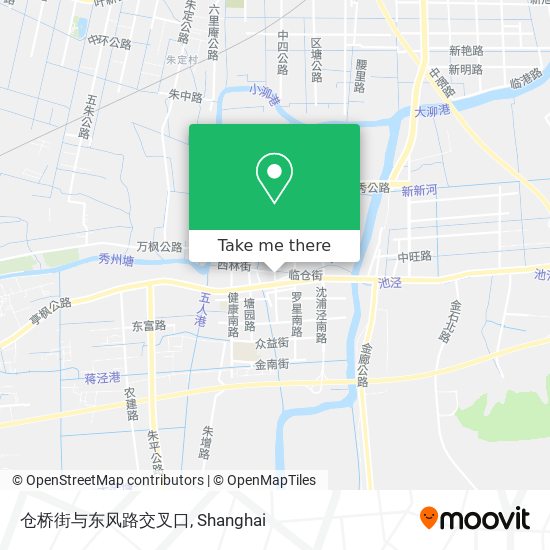 仓桥街与东风路交叉口 map