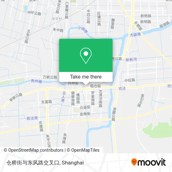 仓桥街与东风路交叉口 map