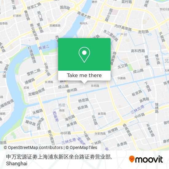 申万宏源证劵上海浦东新区坐台路证劵营业部 map