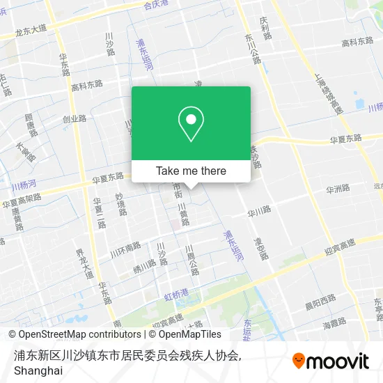 浦东新区川沙镇东市居民委员会残疾人协会 map