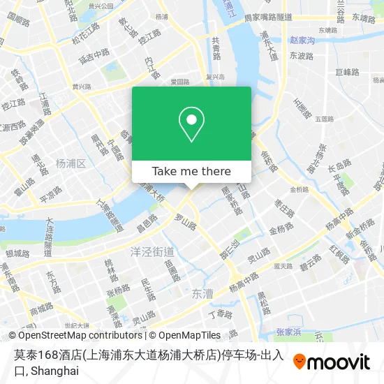 莫泰168酒店(上海浦东大道杨浦大桥店)停车场-出入口 map