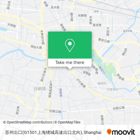 苏州出口(G1501上海绕城高速出口北向) map