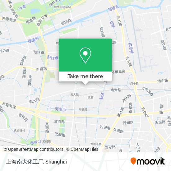 上海南大化工厂 map