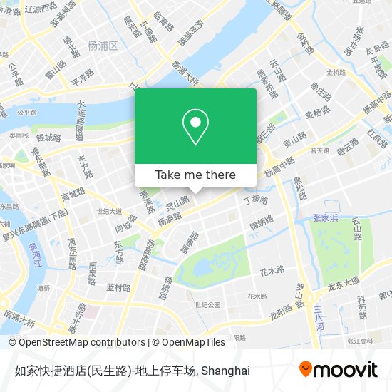 如家快捷酒店(民生路)-地上停车场 map