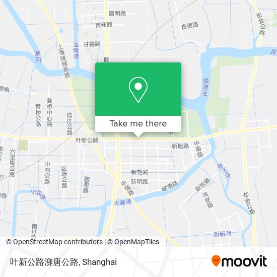 叶新公路泖唐公路 map