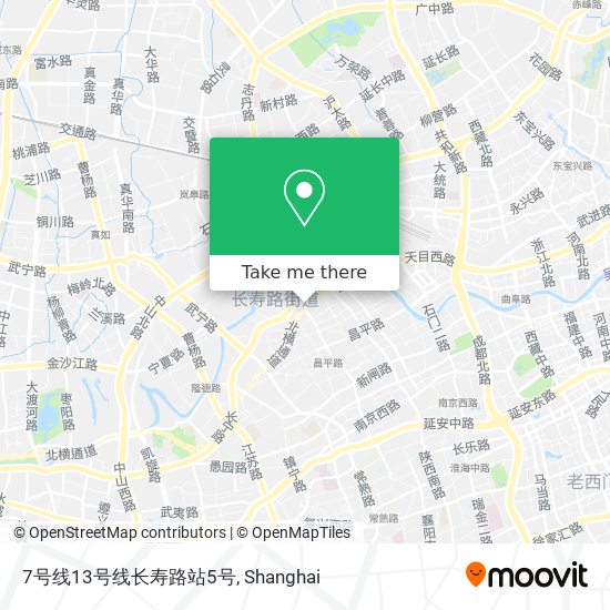 7号线13号线长寿路站5号 map