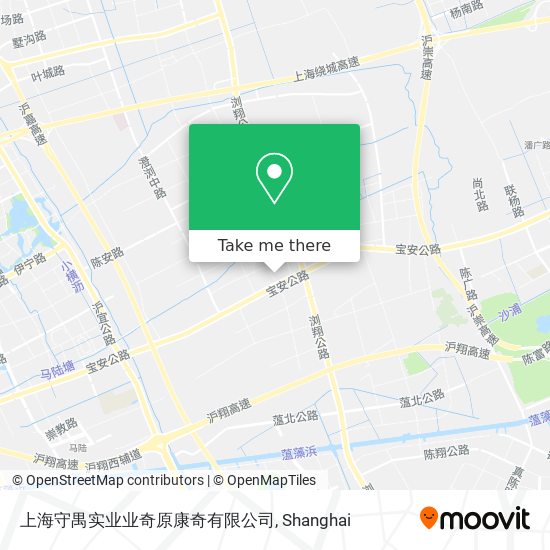 上海守禺实业业奇原康奇有限公司 map