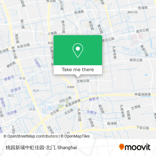 桃园新城中虹佳园-北门 map