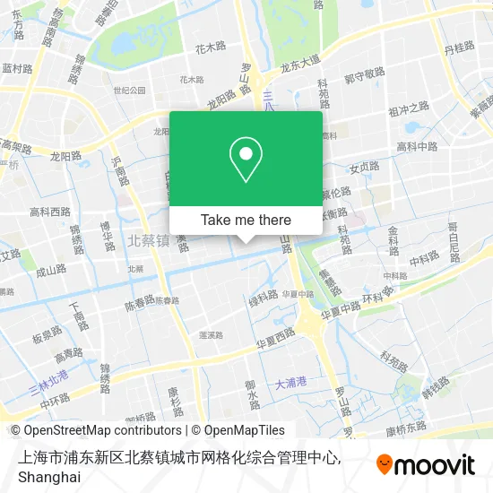 上海市浦东新区北蔡镇城市网格化综合管理中心 map