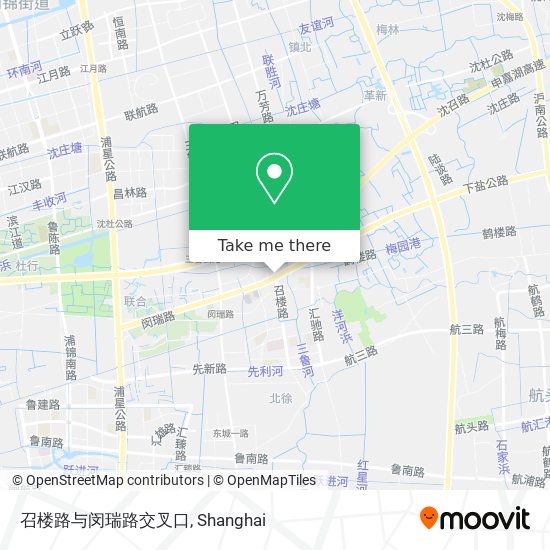 召楼路与闵瑞路交叉口 map