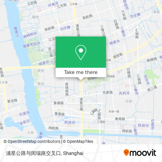 浦星公路与闵瑞路交叉口 map