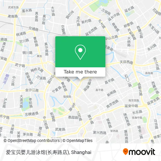 爱宝贝婴儿游泳馆(长寿路店) map